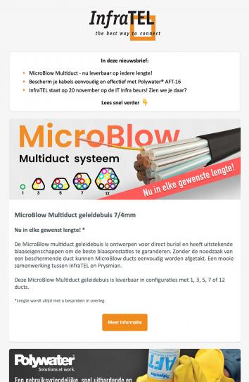 Microblow multiduct, Polywater AFT-16 en IT Infra